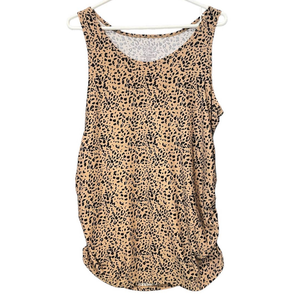 Time and Tru Maternity Tank Top Size L (12-14) Animal Print
